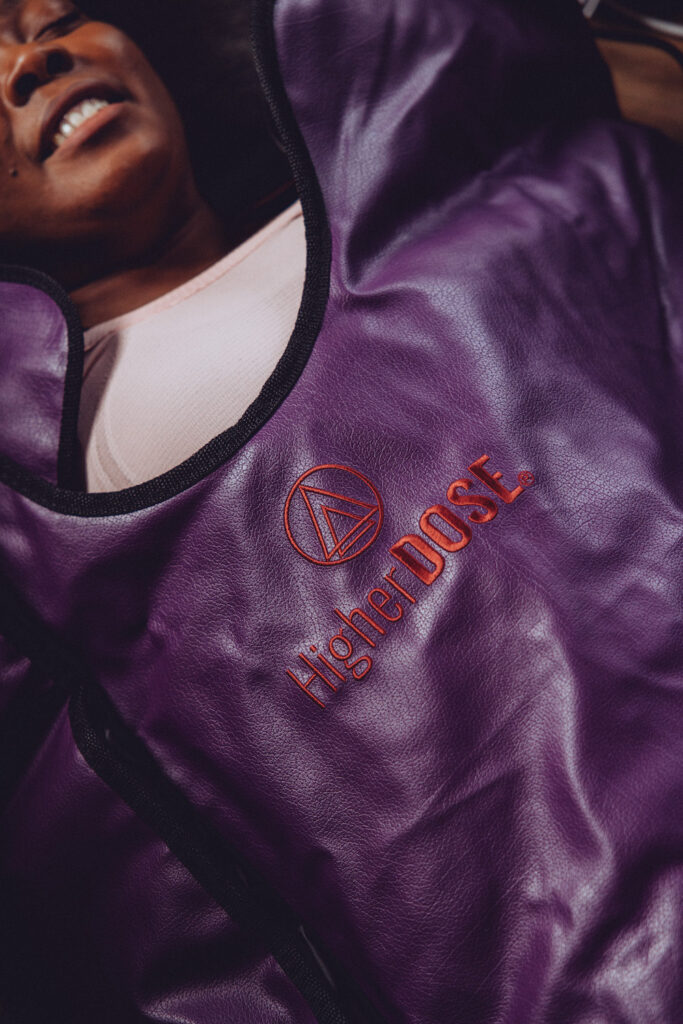 Examen de la couverture de sauna infrarouge HigherDOSE